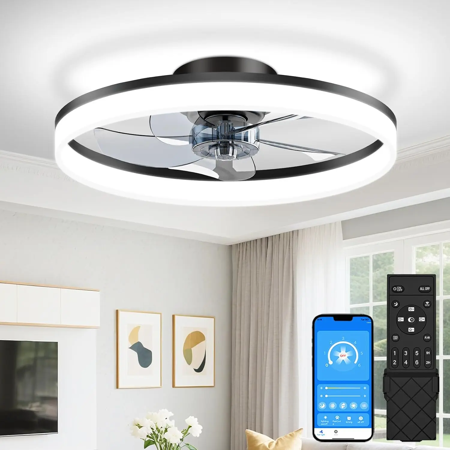 Ceiling Fan Mount - Low Profile Ceiling Fans with Lights