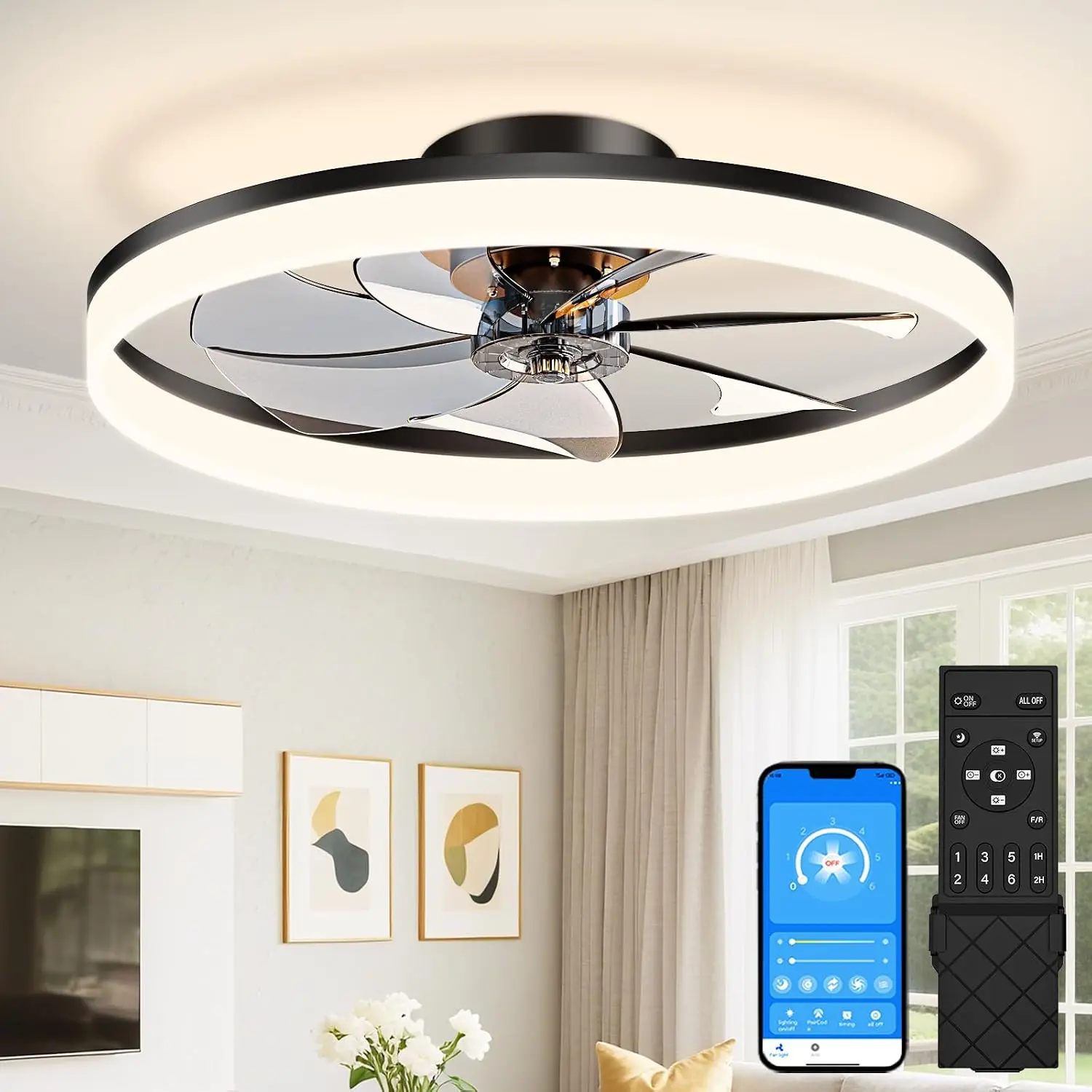 Ceiling Fan Mount - Low Profile Ceiling Fans with Lights