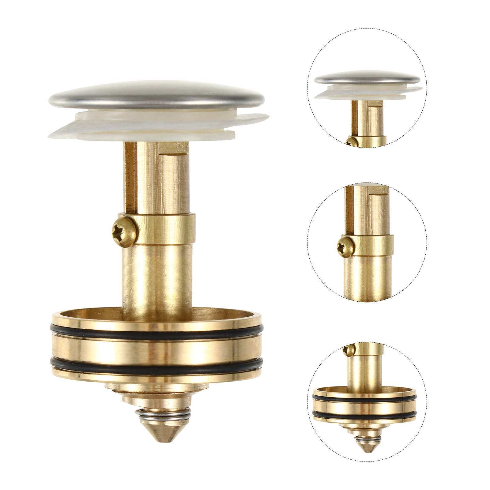 Sink Drain Strainer - 1Pcs Downpipe Button Bounce Drain Filter
