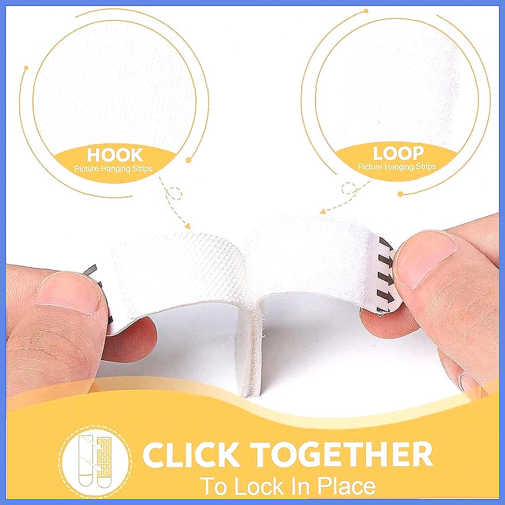 12 Pairs Heavy Duty Picture Ha - Picture Hanging Strip ulasan dan harga