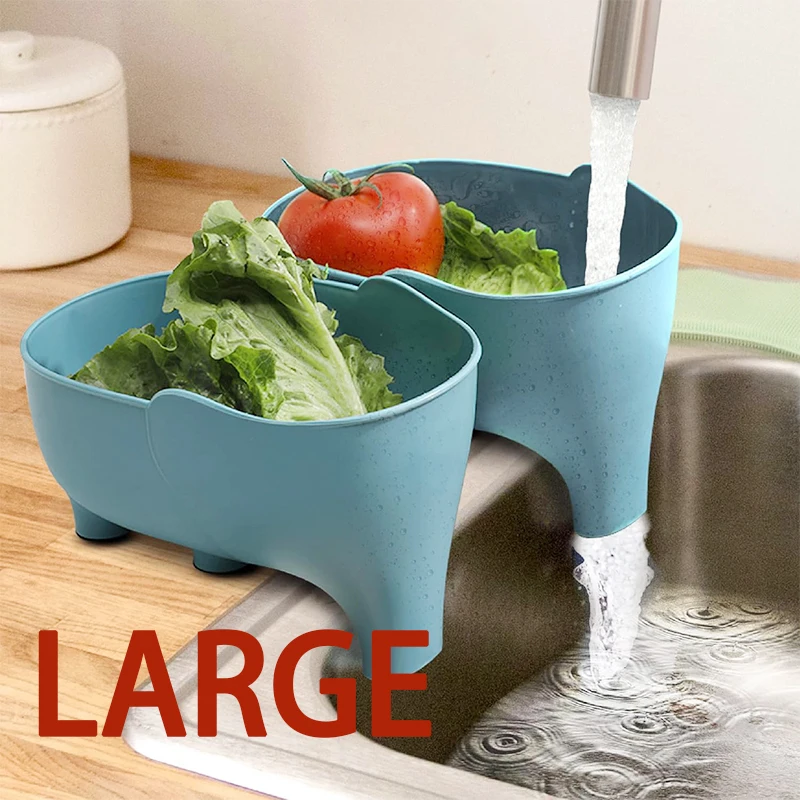 Vegetables Washing Basket Elep - Sink Drain Strainer ulasan dan harga