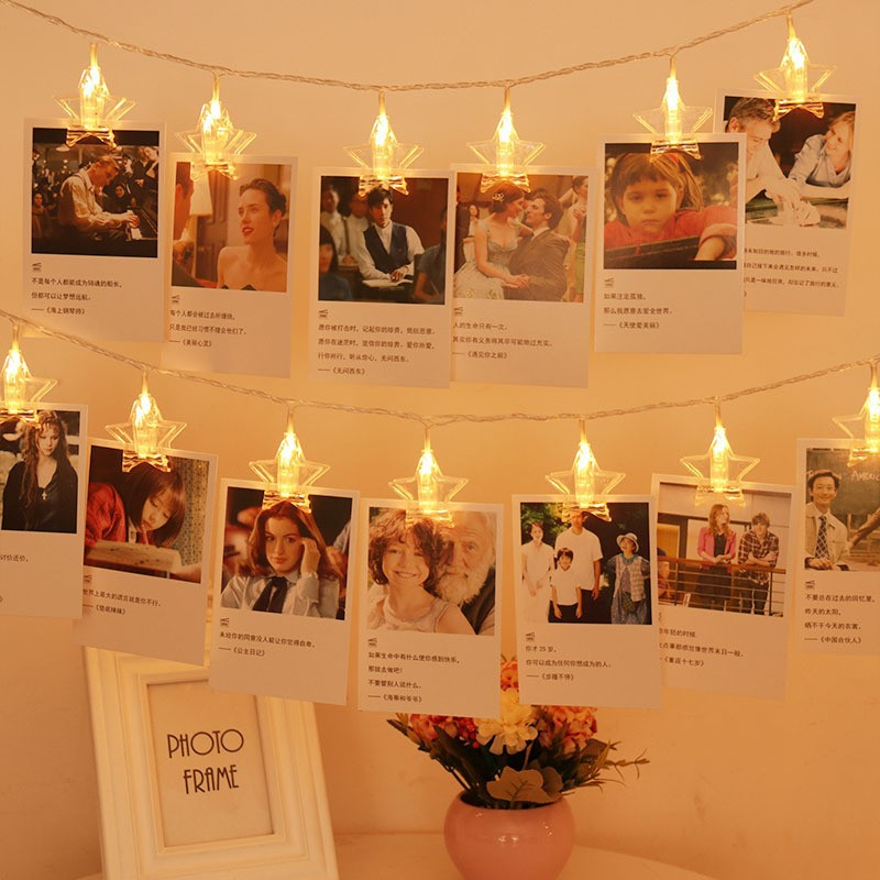 1.5/3/6/10m LED Photo Clip Str - Picture Hanging Strip ulasan dan harga