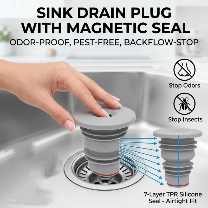 Silicone Bathroom Sewer Seal R - Sink Drain Strainer ulasan dan harga