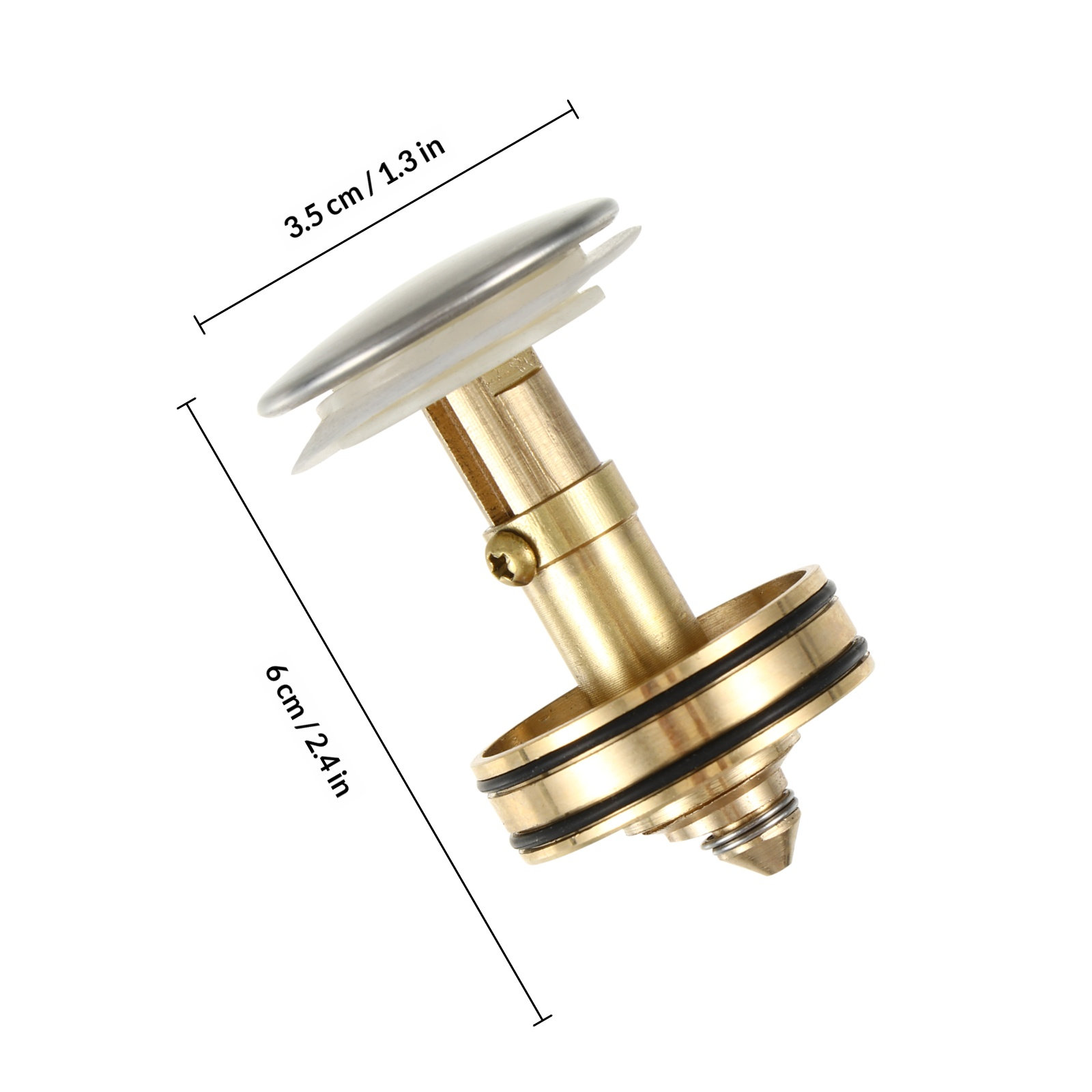 1Pcs Downpipe Button Bounce Dr - Sink Drain Strainer ulasan dan harga