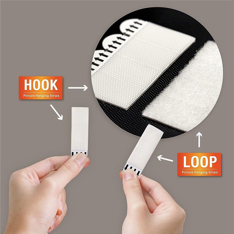 A03E-20 Pairs(40 Strips) Trace - Picture Hanging Strip ulasan dan harga
