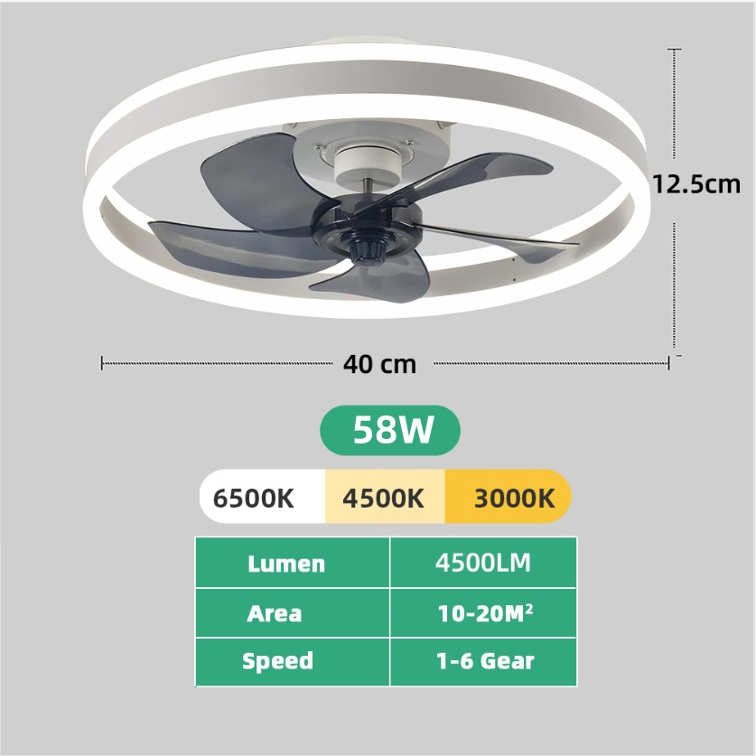 Smart Ceiling Fan with Lights  - Ceiling Fan Mount ulasan dan harga