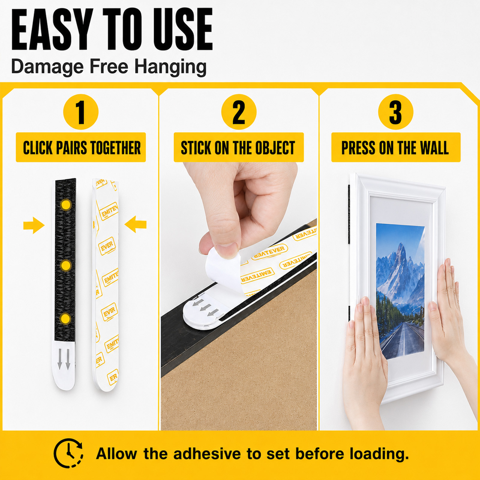 Damage Free Picture Hanging St - Picture Hanging Strip ulasan dan harga
