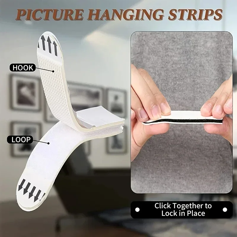 Tape Double Sided Strips Adhes - Picture Hanging Strip ulasan dan harga